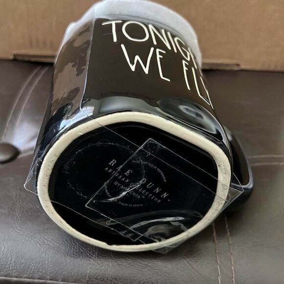 NWT Rae Dunn “Tonight We Fly Figure Mug With Topper” - Picture 2 of 4